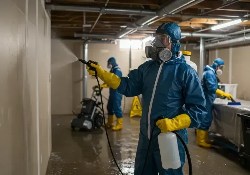 Basement Sanitization and Antimicrobial Treatment process in Dormont, PA